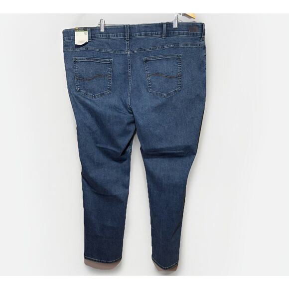 Lee Flex Motion Jeans 26W Long Straight Leg Stretch Denim Mid Rise New Tags - Picture 2 of 10
